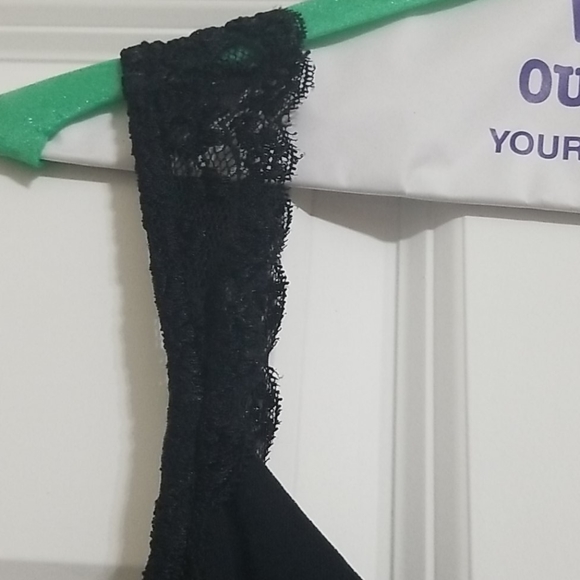 Express Black Dress with Lace Straps - Picture 3 of 5